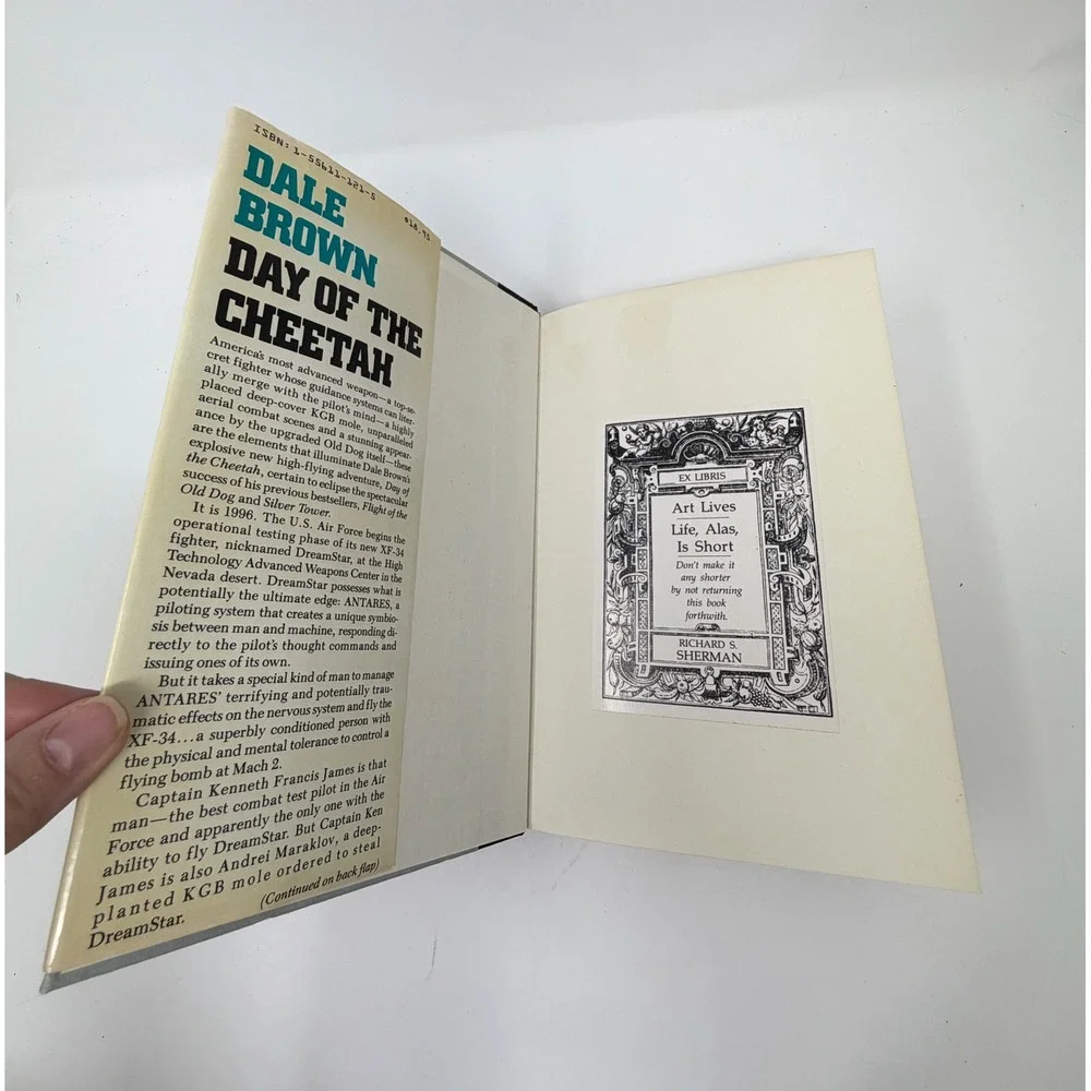 Dale Brown Day of the Cheetah 1989 First Edition 1st Printing HC Dust Jacket